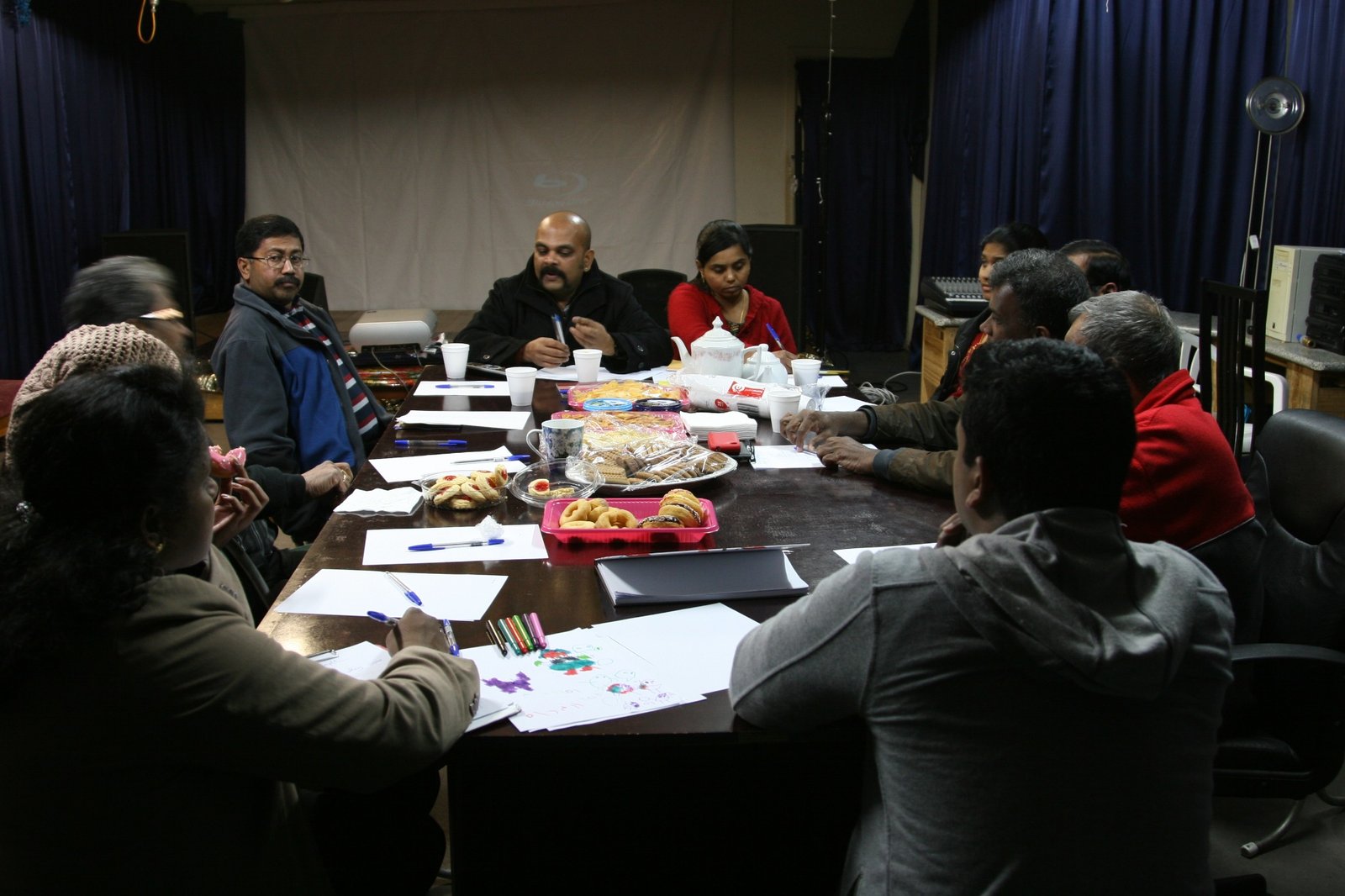 Film production meeting
