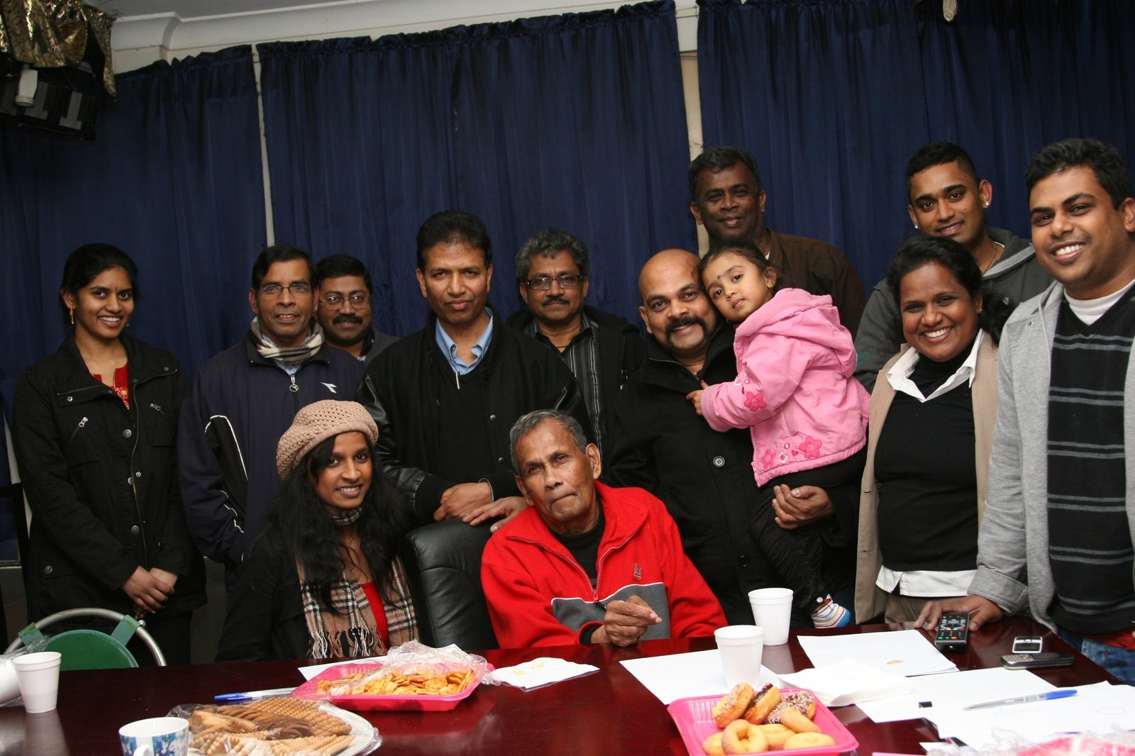 Production team group photograph
